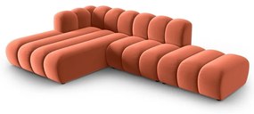 Rózsaszín sarokkanapé (bal oldali) Lupine – Micadoni Home