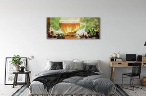 Canvas képek Forró tea gyógynövények 120x60 cm