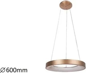 Beltéri led függeszték 50w 3350lm 4000k arany/fehér carmella