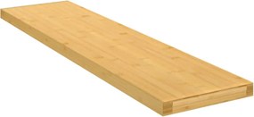 vidaXL bambusz fali polc 80x20x2,5 cm