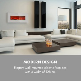 Klarstein Lausanne Long, elektromos kandalló, 1600 W, 2 fűtési fokozat, 128 cm