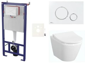 Fali WC szett SAT előtétfalas szereléshez + VitrA Integra WC SIKOSSINTRESU70K
