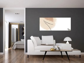 Kép - Fehér absztrakció (120x50 cm)