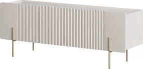 Malmi TV-szekrény 150 cm - kasmír / crema bianca / arany lábak