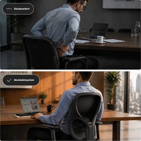 Fekete tárgyalószék ORBIT