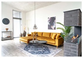 Fekete kerek dohányzóasztal ø 70 cm Venezia - House Nordic