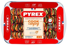 Pyrex üveg sütőtál 4,9 l, 40 x 27 x 7 cm, L