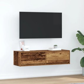 TV Szekrény Régi Fa 100x31x25,5 cm Műanyag Fa