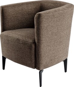 Design fotel, barna/fekete, KAPY