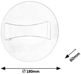Rabalux 1437 - LED Fali lámpa NEVILLE LED/6W/230V