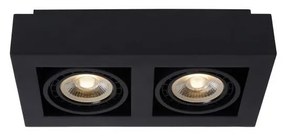 Lucide 09120/24/30 – LED Dimmelhető Spotlámpa ZEFIX 2×GU10/12W/230V Fekete