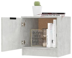 2 db betonszürke éjjeliszekrény 40 x 39 x 40 cm