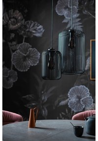 Fekete függőlámpa fém búrával ø 25 cm Cage – Fischer &amp; Honsel