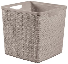 Tároló műanyag tárolókosár 28x28x27 cm Jute – Curver