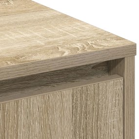 LED-es oldalszekrény Sonoma tölgy színben - 71 x 34,5 x 75 cm - Mérnökelt fából készült