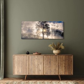 Fa a ködben képe (120x50 cm)