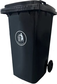 Hulladéktároló 240L fekete