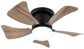 Globo 03609H - LED dimmelhető mennyezeti ventilátor HINES LED/10W/230V + távirányító barna