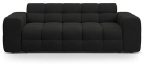 Fekete kanapé 222 cm Kendal – Micadoni