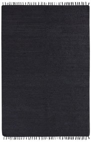 Fekete jutaszőnyeg 200 x 300 cm SINANKOY Beliani