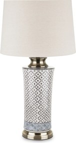 Klasszikus nagy asztali lámpa lámpaernyővel kerámia dekoratív éjjeli lámpa