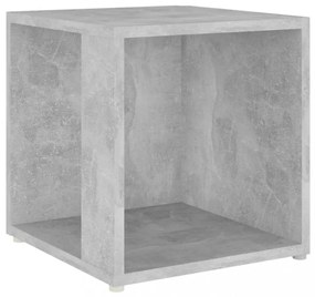 betonszürke szerelt fa kisasztal 33 x 33 x 34,5 cm