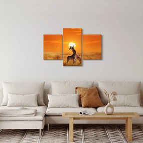 Kép - Zsiráfok a Serengeti Nemzeti Parkban (90x60 cm)