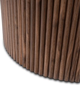 Modern bővíthető étkezőasztal AURELIO 120–160 cm travertin dió