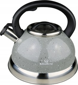 Robusztus Vízforraló Síppal Indukciós Gáz 3L Prémium KLönBerg
