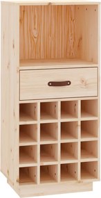 vidaXL tömör fenyőfa borszekrény 45x34x100 cm