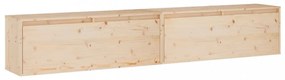 2 darab tömör fenyőfa faliszekrény 100 x 30 x 35 cm