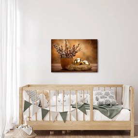 Tojás és a macska képe (70x50 cm)