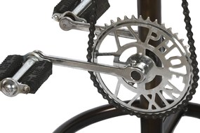 Loft Barna bőr bárszék bicikli pedálos 77 cm