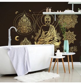 Fotótapéta Arany meditáló Buddha - 375x250 -