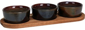 EH Torrente tálalókészlet, 4 db, zöld, 29 x 10 cm