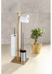 WENKO 24391100 - WC-kefe RIVALTA 18x70 cm barna/fehér/fekete