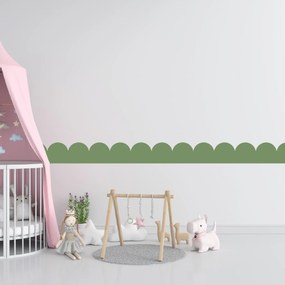 PIPPER. Textil öntapadó tapéta - Mini Ív - Zöld szín Szín: Sápadt