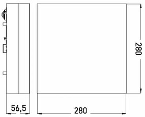 LED Fürdőszobai mennyezeti lámpa LED/24W/230V 3000/4000/6000K 28x28 cm IP44