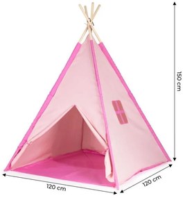 Gyerek sátor Teepee PINKY