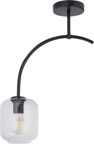 SIGMA LIGHTING 32241 SHINE Modern Mennyezeti Lámpa Fekete, Átlátszó E27 IP20