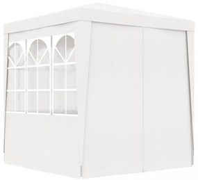 fehér rendezvénysátor oldalfalakkal 2 x 2 m 90 g/m²