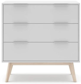 Fehér alacsony komód 80x83 cm Campus – Marckeric