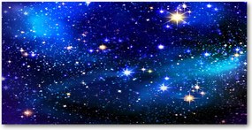 Fotó üvegkép Csillagos égbolt 140x70