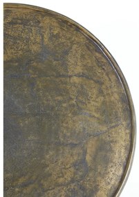 Bronzszínű fém kerek dohányzóasztal ø 67,5 cm Babina – Light &amp; Living
