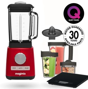 Magimix® POWER BLENDER 4 turmixgép piros, Premium csomag
