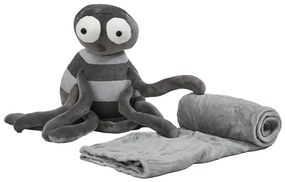 Plüss PÓK szürke babatakaróval belül