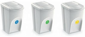 Sortibox szelektív hulladékgyűjtő 35 l, 3 db, hamuszürke