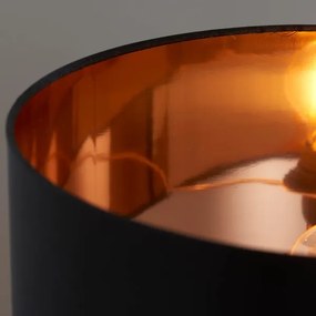 Endon 61149 - Asztali lámpa WALDORF 1xE27/10W/230V réz/fekete