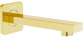 Mexen Cube falra szerelhető fürdőkád csaptelep, arany - 79370-50