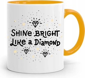 Ékszerésznek Sárga Shine Bright Bögre fényképes nyomtatással